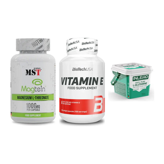 Ausdauer-Set: MST Magnesium + BioTech Vitamin + INLEAD L-Glutami – alle enthaltenen Artikel