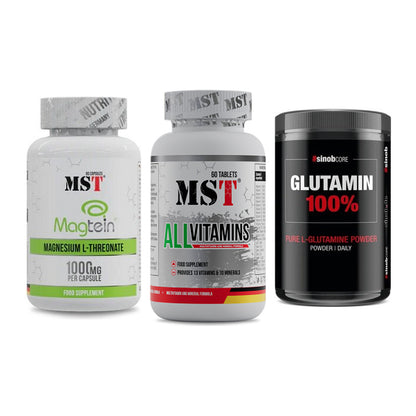 Ausdauer-Set: MST Magnesium + MST All Vitamins + Sinob Core – alle enthaltenen Artikel