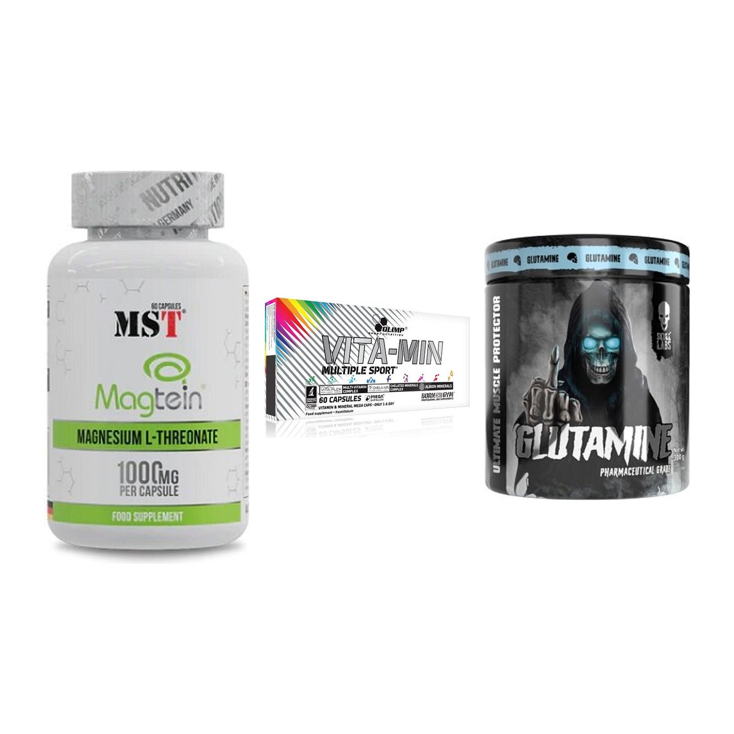 Ausdauer-Set: MST Magnesium + Olimp Vita-Min + Skull Labs – alle enthaltenen Artikel
