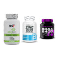 Ausdauer-Set: MST Magnesium + BioTech Zinc Duo + Scitec BCAA 6400 – alle enthaltenen Artikel