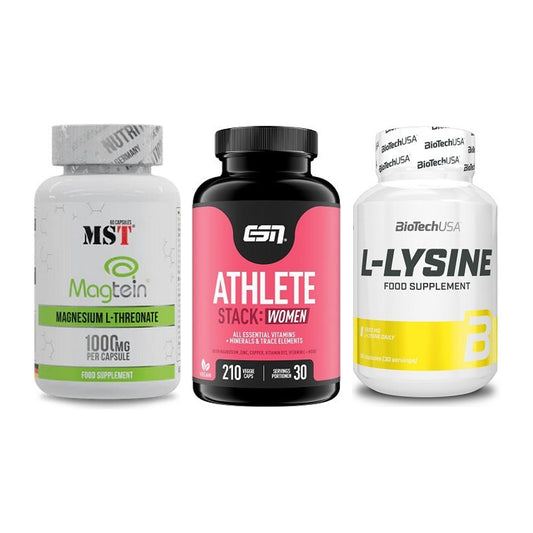 Ausdauer-Set: MST Magnesium + ESN Athlete + BioTech L-Lysine – alle enthaltenen Artikel