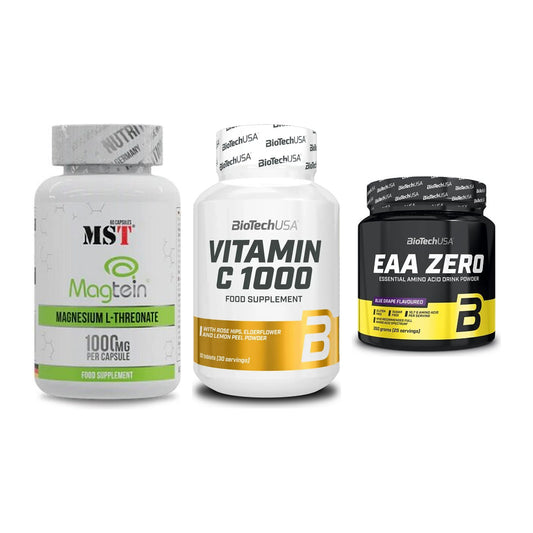 Ausdauer-Set: MST Magnesium + BioTech Vitamin + BioTech EAA Zero – alle enthaltenen Artikel