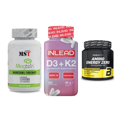 Ausdauer-Set: MST Magnesium + INLEAD Vitamin + BioTech Amino – alle enthaltenen Artikel