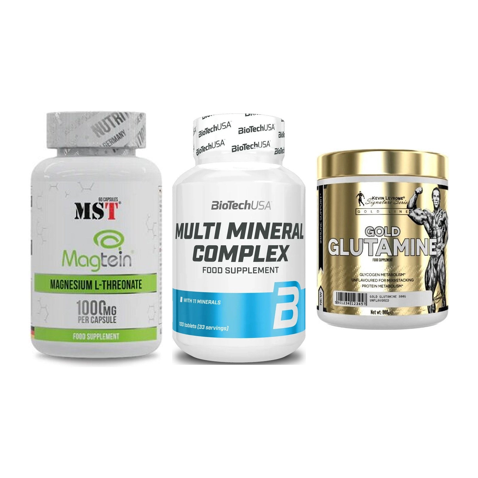 Ausdauer-Set: MST Magnesium + BioTech Multi + Kevin Levrone – alle enthaltenen Artikel