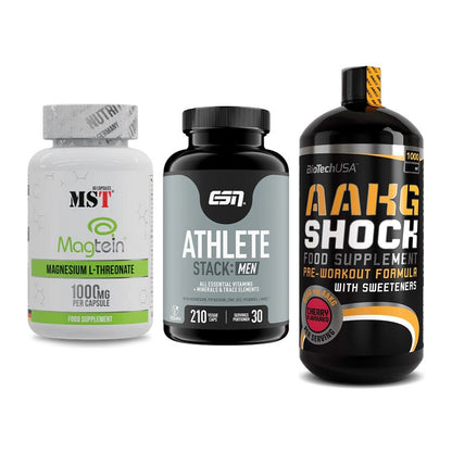 Ausdauer-Set: MST Magnesium + ESN Athlete + BioTech AAKG – alle enthaltenen Artikel
