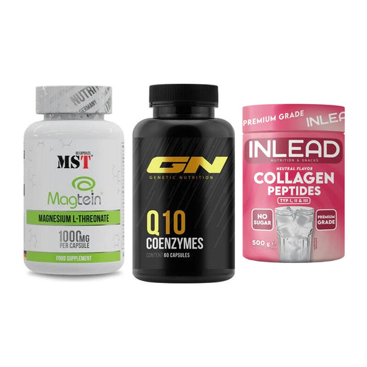 Ausdauer-Set: MST Magnesium + GN Q10 Health + INLEAD Collagen – alle enthaltenen Artikel