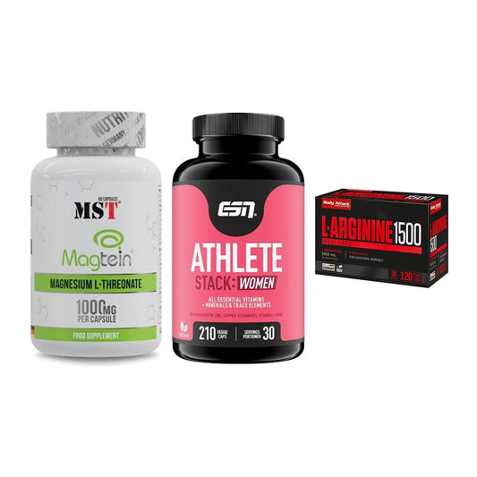 Ausdauer-Set: MST Magnesium + ESN Athlete + Body Attack – alle enthaltenen Artikel