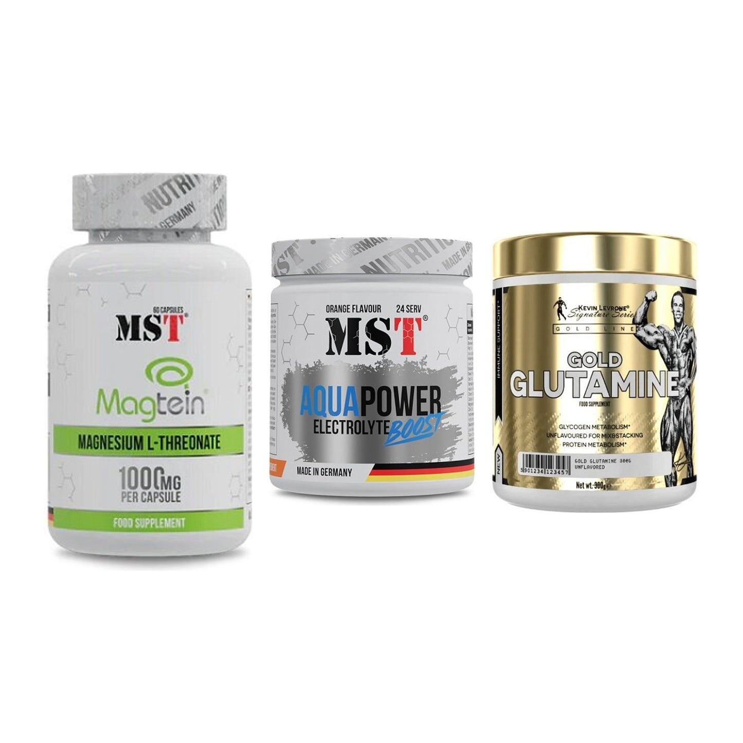 Ausdauer-Set: MST Magnesium + MST Aqua Power + Kevin Levrone – alle enthaltenen Artikel