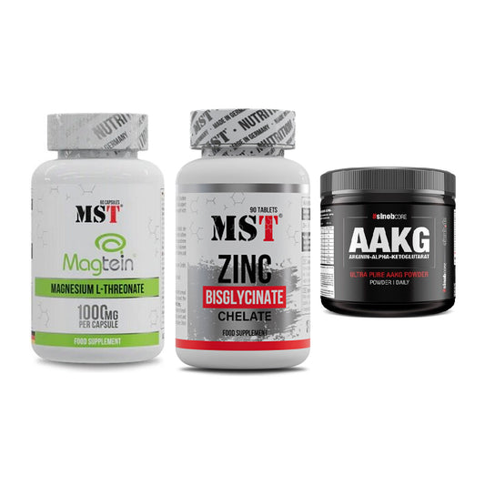 Ausdauer-Set: MST Magnesium + MST Zinc Chelate + Sinob Core – alle enthaltenen Artikel