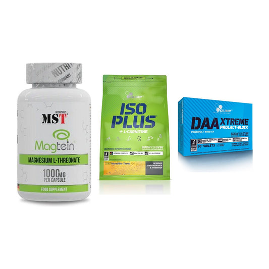 Ausdauer-Set: MST Magnesium + Olimp Iso Plus + Olimp DAA Xtreme – alle enthaltenen Artikel