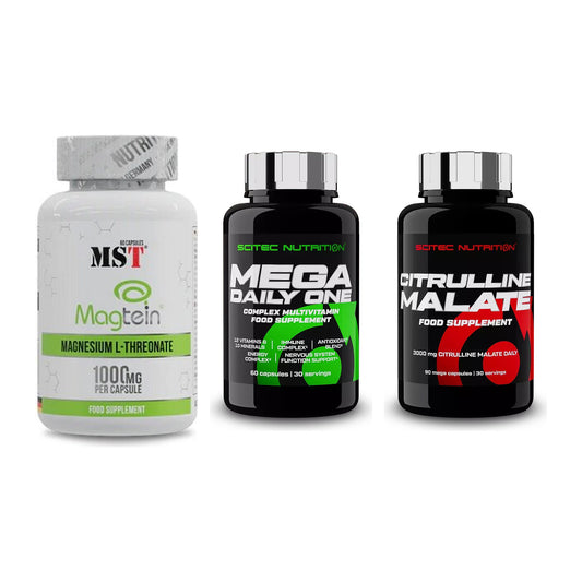 Ausdauer-Set: MST Magnesium + Scitec Mega + Scitec Citrullin – alle enthaltenen Artikel