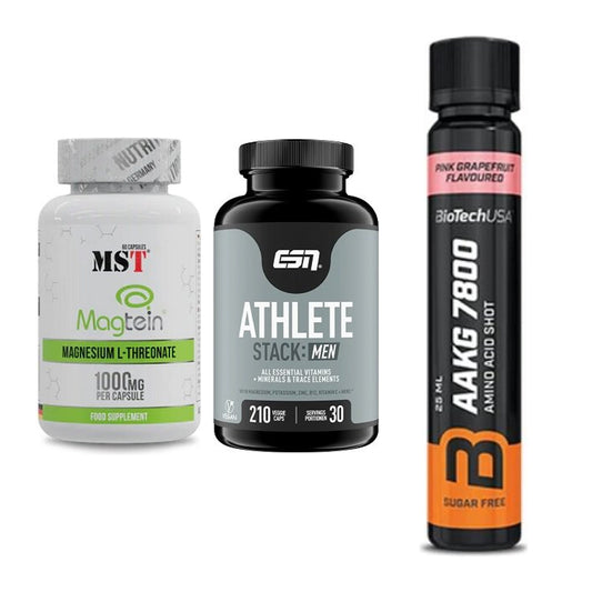 Ausdauer-Set: MST Magnesium + ESN Athlete + BioTech AAKG – alle enthaltenen Artikel