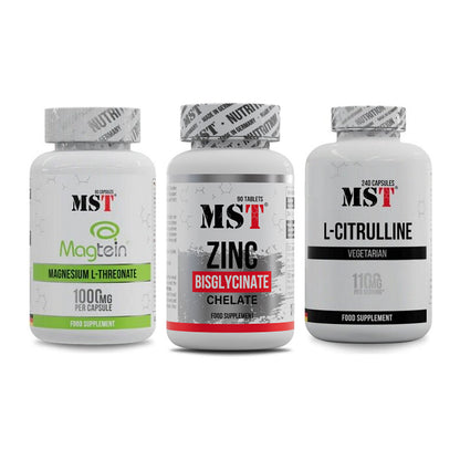 Ausdauer-Set: MST Magnesium + MST Zinc Chelate + MST Citrulline – alle enthaltenen Artikel