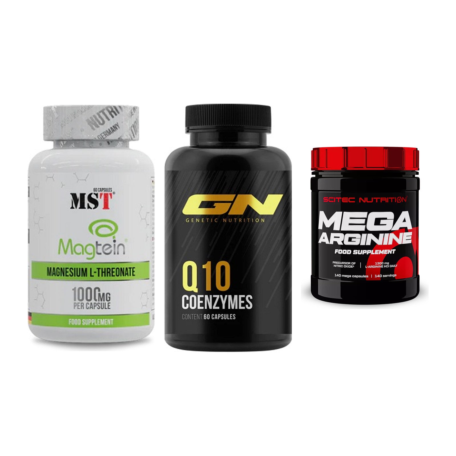 Ausdauer-Set: MST Magnesium + GN Q10 Health + Scitec Mega – alle enthaltenen Artikel