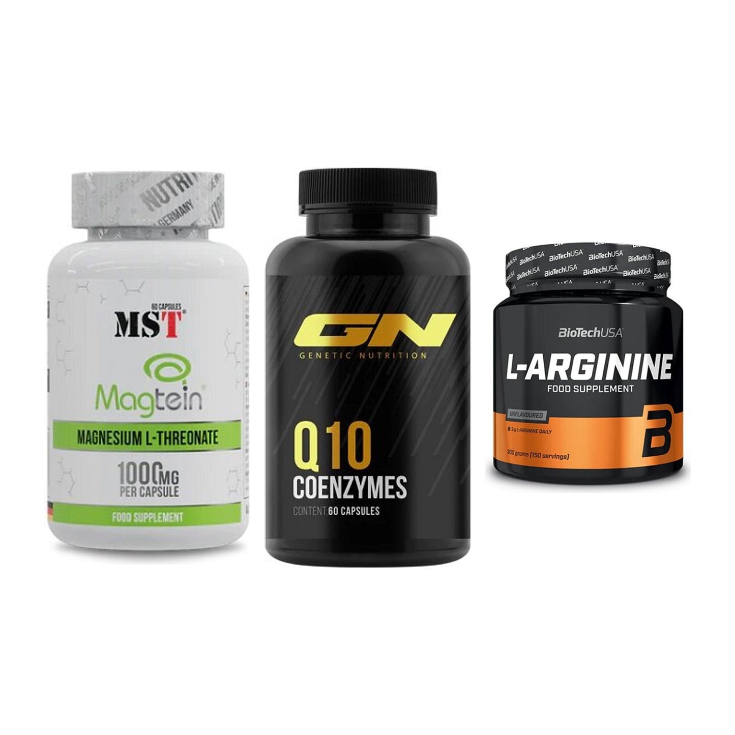 Ausdauer-Set: MST Magnesium + GN Q10 Health + BioTech L-Argini – alle enthaltenen Artikel