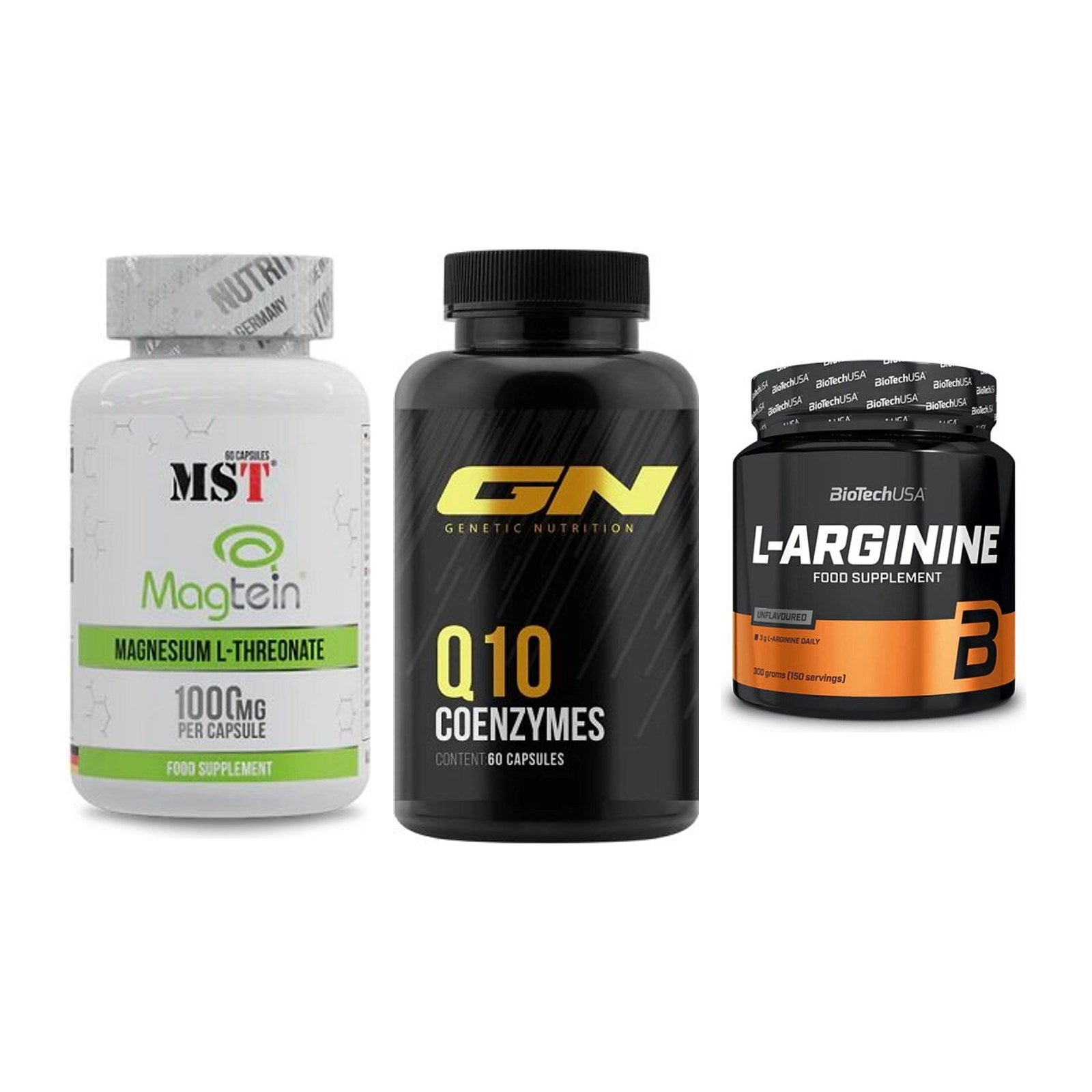 Ausdauer-Set: MST Magnesium + GN Q10 Health + BioTech L-Argini – alle enthaltenen Artikel