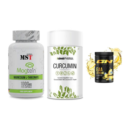 Ausdauer-Set: MST Magnesium + Sinob Curcumin + GN EAA Xtreme – alle enthaltenen Artikel