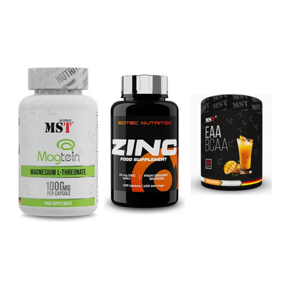 Ausdauer-Set: MST Magnesium + Scitec Zinc + MST EAA & BCAA – alle enthaltenen Artikel