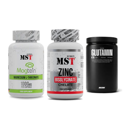 Ausdauer-Set: MST Magnesium + MST Zinc Chelate + Big Zone Glutami – alle enthaltenen Artikel