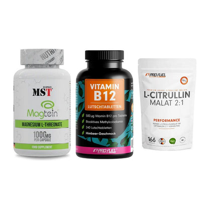 Ausdauer-Set: MST Magnesium + ProFuel Vitamin + ProFuel L-Citrul – alle enthaltenen Artikel