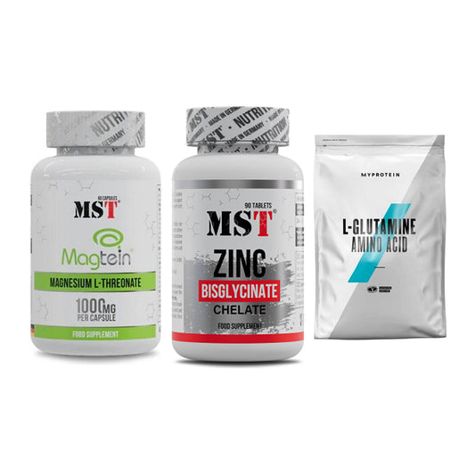 Ausdauer-Set: MST Magnesium + MST Zinc Chelate + MyProtein – alle enthaltenen Artikel