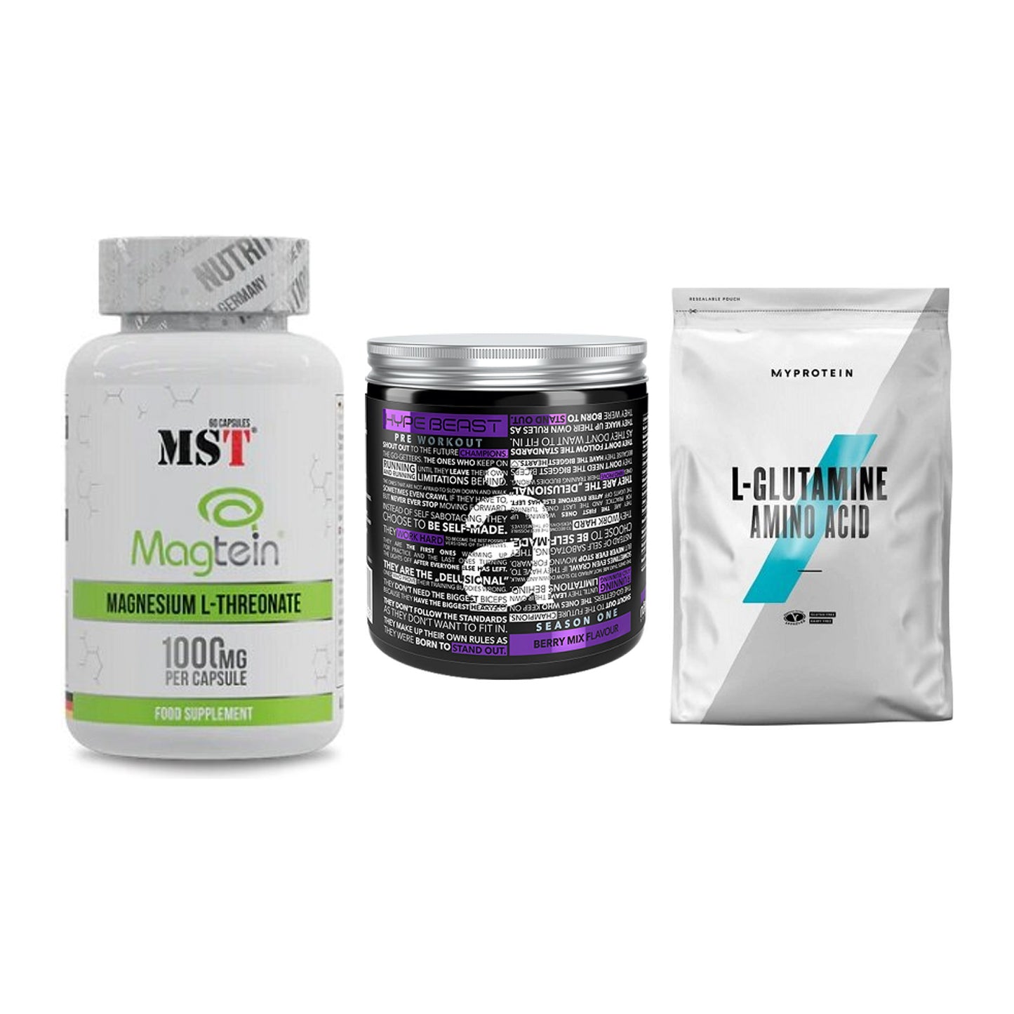 Ausdauer-Set: MST Magnesium + Nanosupps Hype + MyProtein – alle enthaltenen Artikel