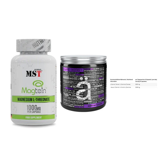 Ausdauer-Set: MST Magnesium + Nanosupps Hype + INLEAD L-Carniti – alle enthaltenen Artikel