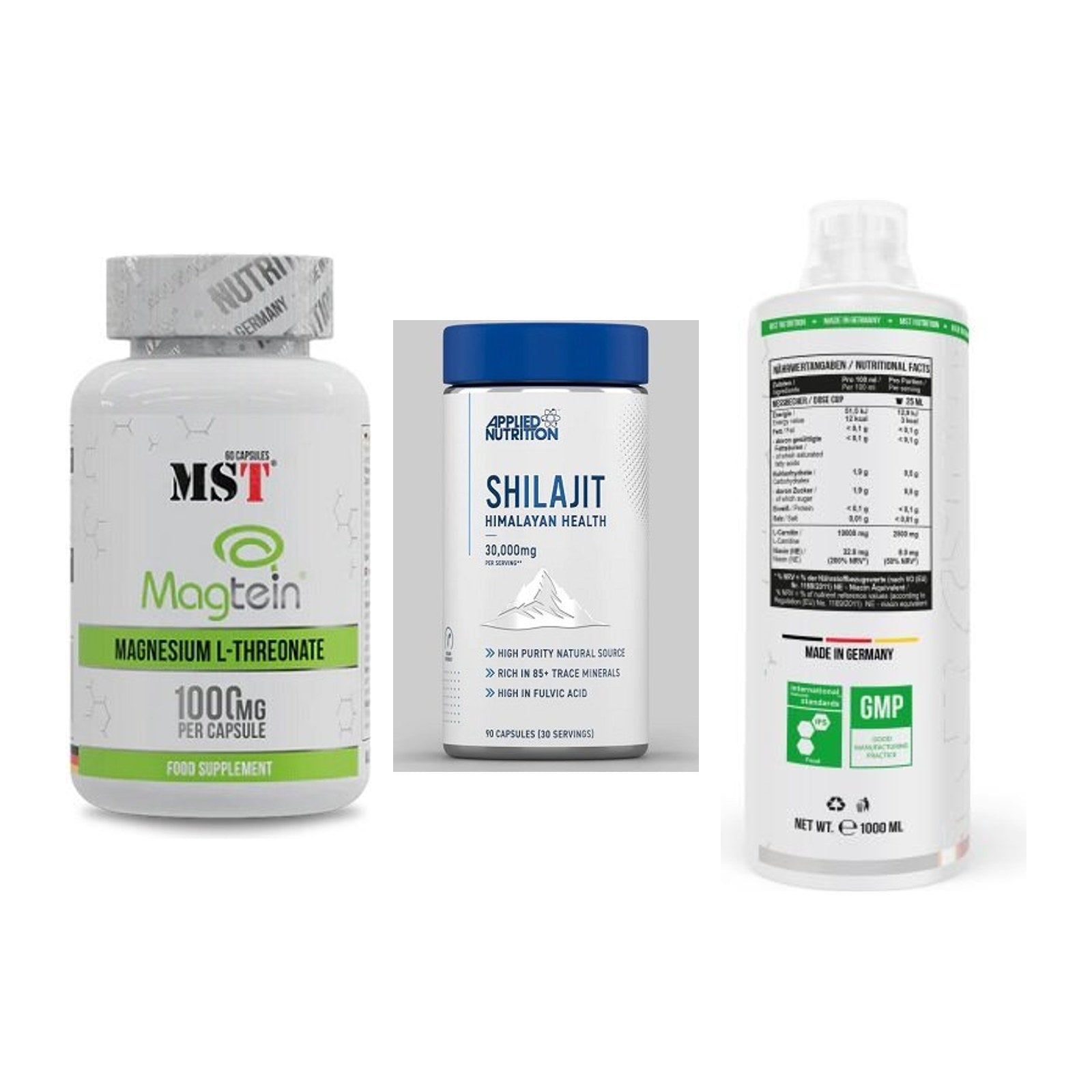 Ausdauer-Set: MST Magnesium + Applied Nutritio + MST L-Carnitine – alle enthaltenen Artikel