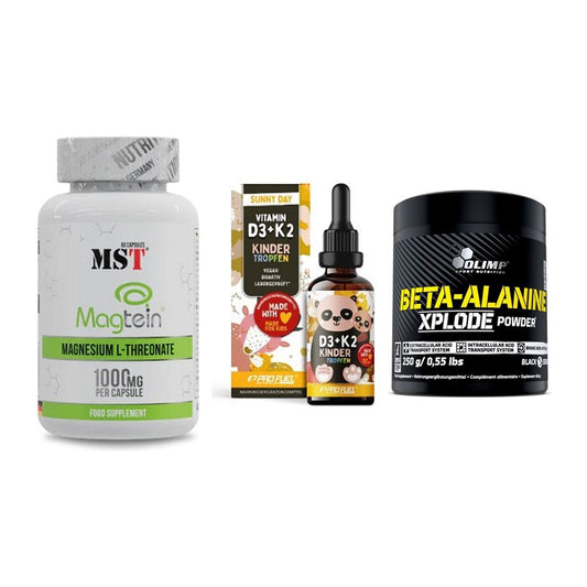 Ausdauer-Set: MST Magnesium + ProFuel VITAMIN + Olimp Beta-Alani – alle enthaltenen Artikel