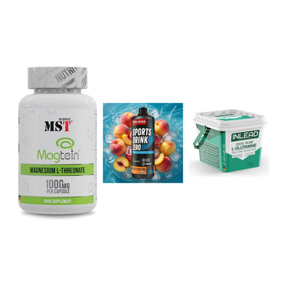 Ausdauer-Set: MST Magnesium + Body Attack + INLEAD L-Glutami – alle enthaltenen Artikel