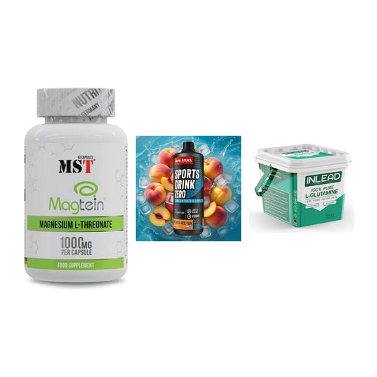 Ausdauer-Set: MST Magnesium + Body Attack + INLEAD L-Glutami – alle enthaltenen Artikel