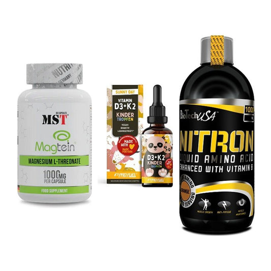 Ausdauer-Set: MST Magnesium + ProFuel VITAMIN + BioTech Liquid – alle enthaltenen Artikel