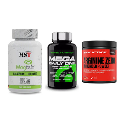 Ausdauer-Set: MST Magnesium + Scitec Mega + Body Attack 100 – alle enthaltenen Artikel