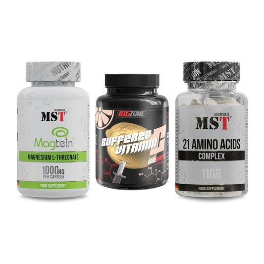 Ausdauer-Set: MST Magnesium + Big Zone Buffere + MST 21 Amino – alle enthaltenen Artikel