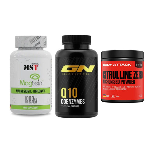 Ausdauer-Set: MST Magnesium + GN Q10 Health + Body Attack 100 – alle enthaltenen Artikel