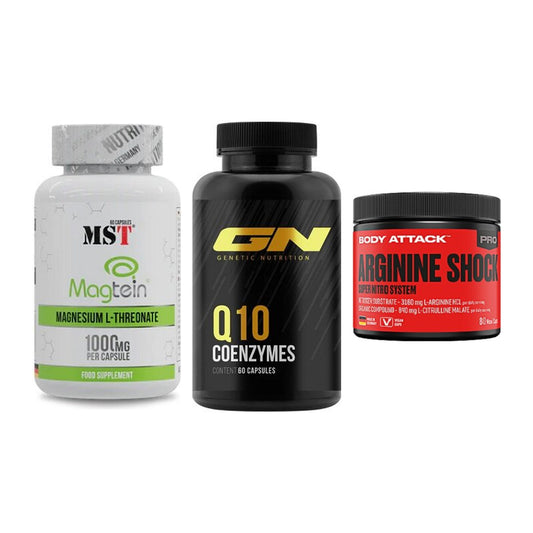 Ausdauer-Set: MST Magnesium + GN Q10 Health + Body Attack – alle enthaltenen Artikel