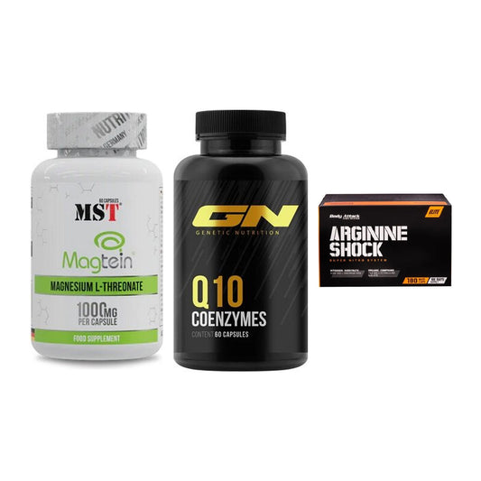Ausdauer-Set: MST Magnesium + GN Q10 Health + Body Attack – alle enthaltenen Artikel