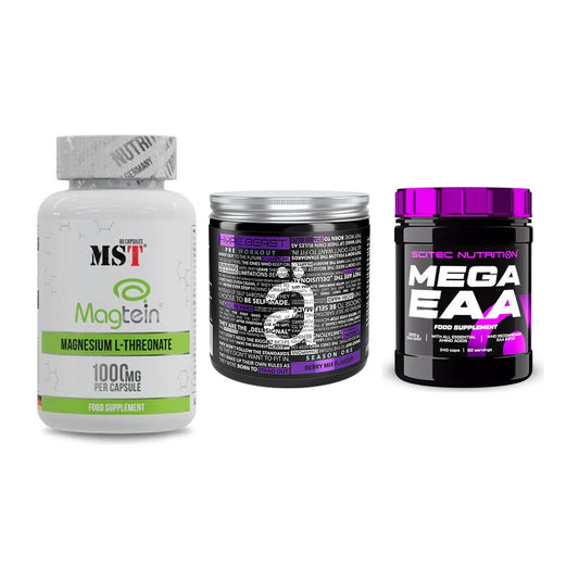 Ausdauer-Set: MST Magnesium + Nanosupps Hype + Scitec Mega EAA – alle enthaltenen Artikel