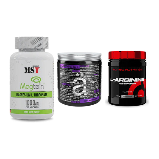 Ausdauer-Set: MST Magnesium + Nanosupps Hype + Scitec Arginin – alle enthaltenen Artikel