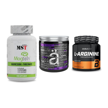 Ausdauer-Set: MST Magnesium + Nanosupps Hype + BioTech L-Argini – alle enthaltenen Artikel