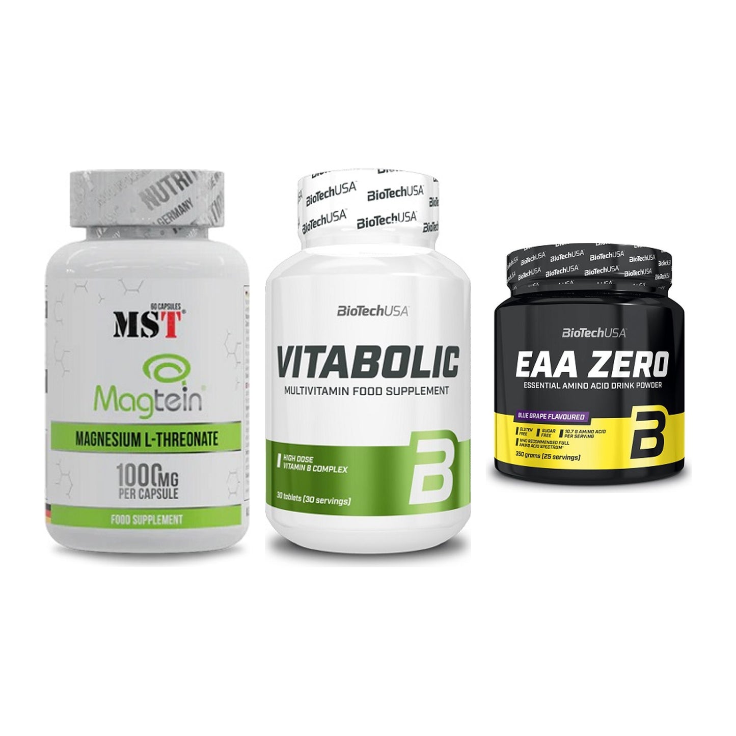Ausdauer-Set: MST Magnesium + BioTech Vitaboli + BioTech EAA Zero – alle enthaltenen Artikel