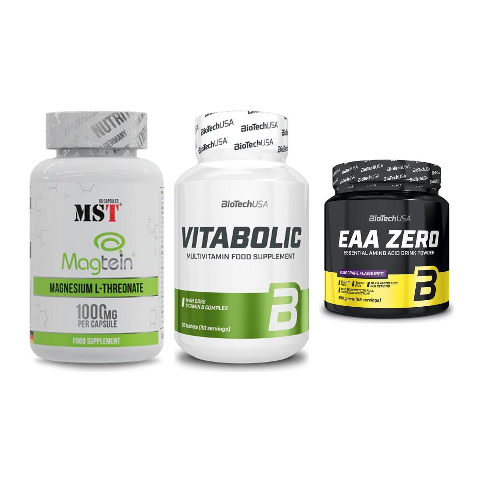 Ausdauer-Set: MST Magnesium + BioTech Vitaboli + BioTech EAA Zero – alle enthaltenen Artikel