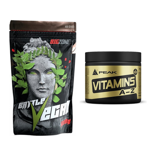 Basis-Set: Big Zone Battle Vegan + Peak Vitamin A-Z 180 Tabl. – alle enthaltenen Artikel