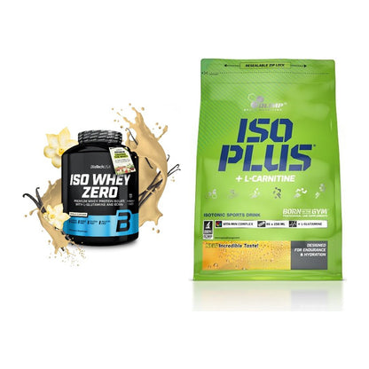 Basis-Set: BioTech Iso Whey Zero + Olimp Iso Plus – alle enthaltenen Artikel
