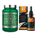 Basis-Set: Scitec Whey Isolate + ProFuel Vitamin K2 (1800 Tropfen) – alle enthaltenen Artikel