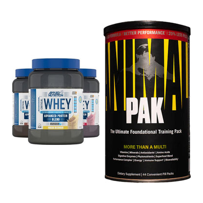 Basis-Set: Applied Nutrition Critical + Universal Animal Pak 44 – alle enthaltenen Artikel