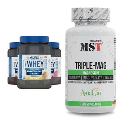 Basis-Set: Applied Nutrition Critical Whey + MST Tripple Mag – alle enthaltenen Artikel