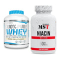 Basis-Set: BioTech 100% Pure Whey + MST Niacin – alle enthaltenen Artikel