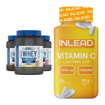 Basis-Set: Applied Nutrition Critical Whey + INLEAD Vitamin C – alle enthaltenen Artikel