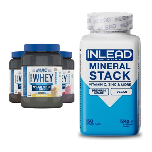 Basis-Set: Applied Nutrition Critical Whey + INLEAD Mineral Stack – alle enthaltenen Artikel